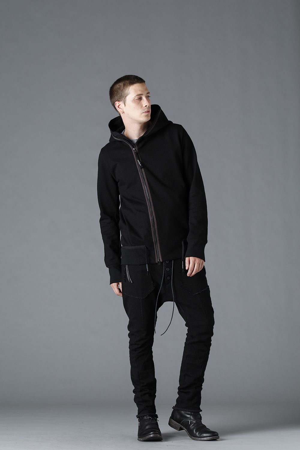 Heavy Cotton Jersey Drop Crotch Easy Pants