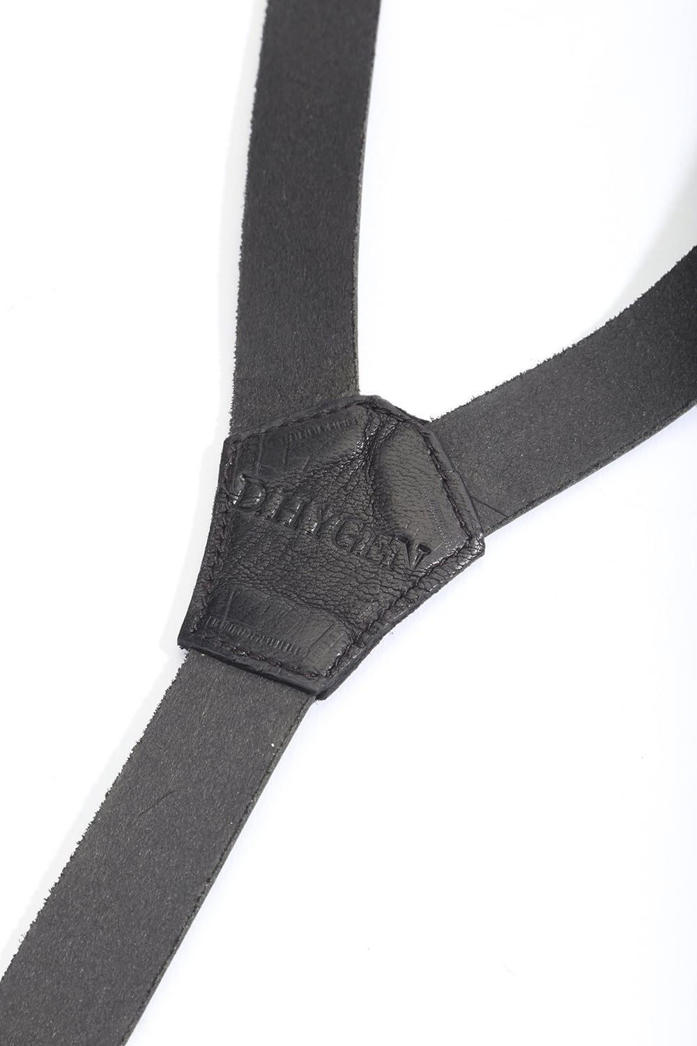 Leather narrow suspenders