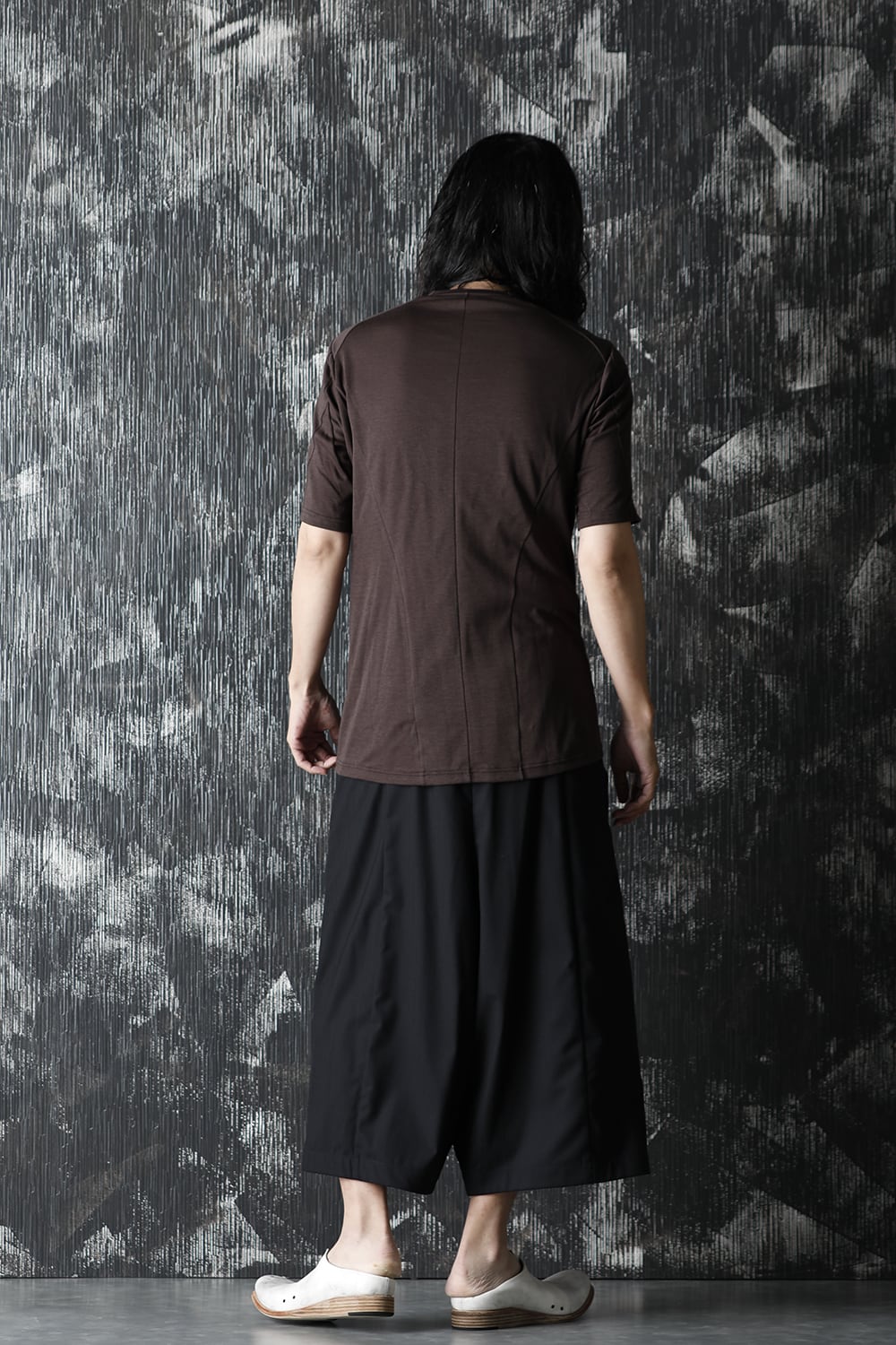 Short sleeve soft jersey Brown Gray