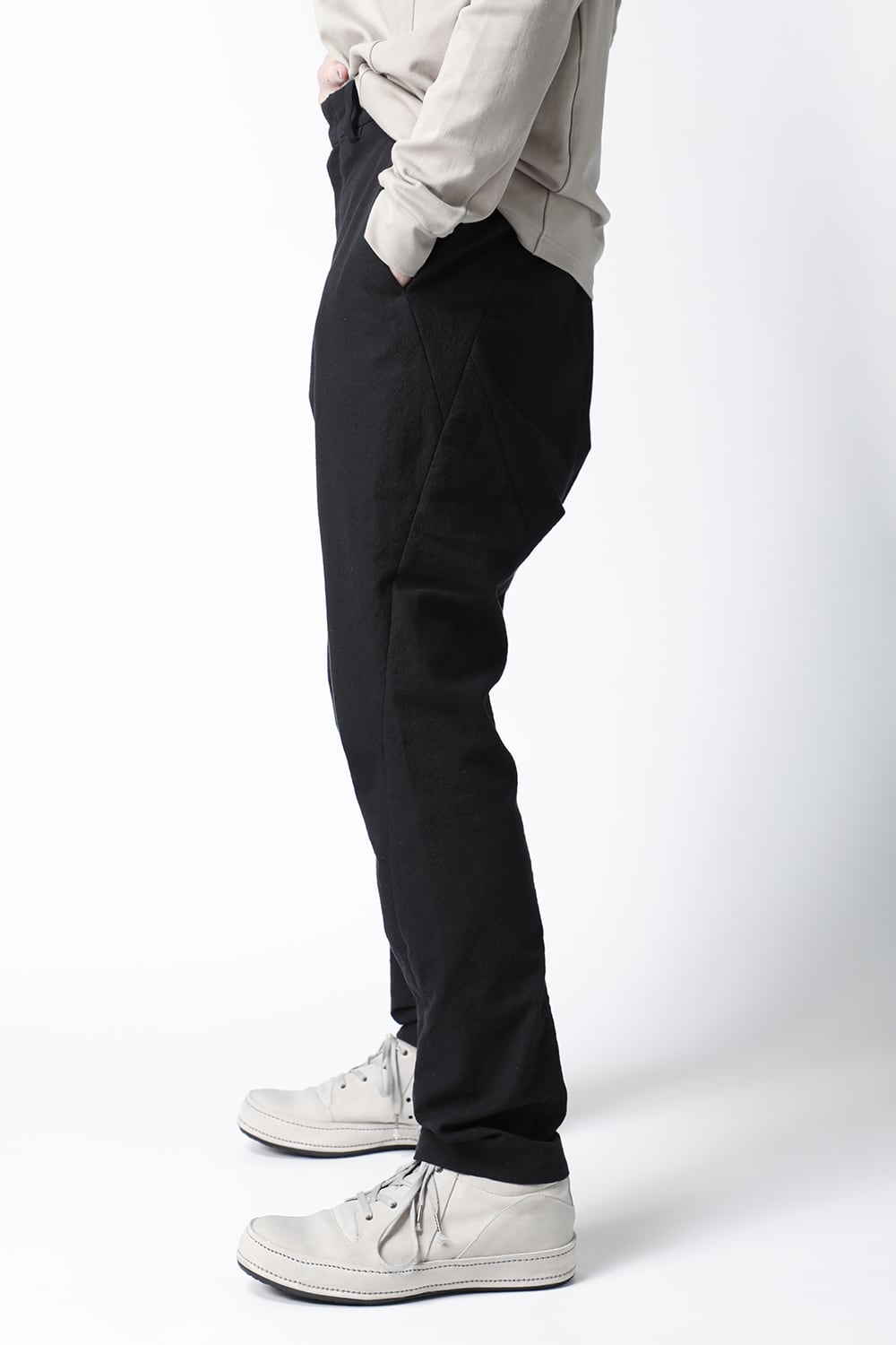 Drop crotch pants cotton / nylon