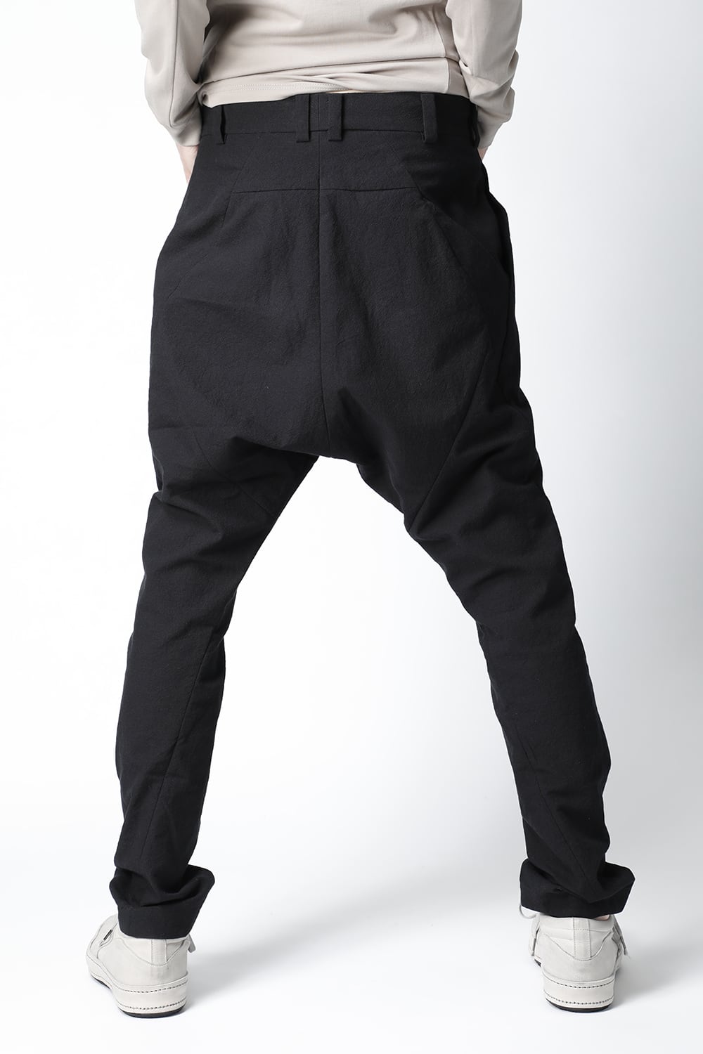 Drop crotch pants cotton / nylon