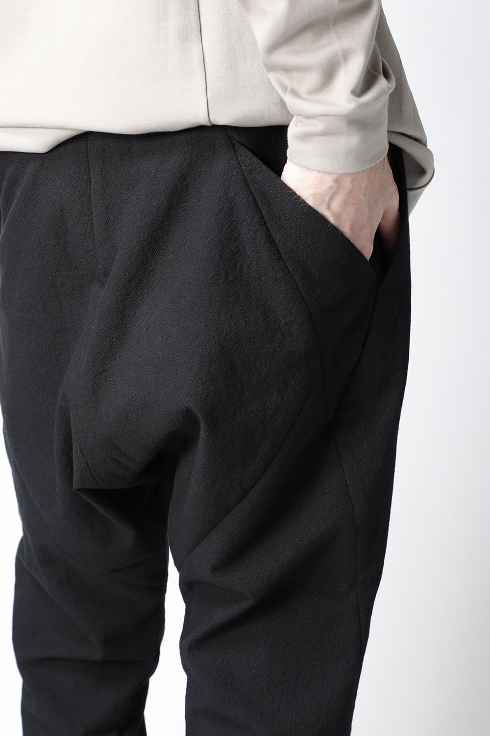 Drop crotch pants cotton / nylon