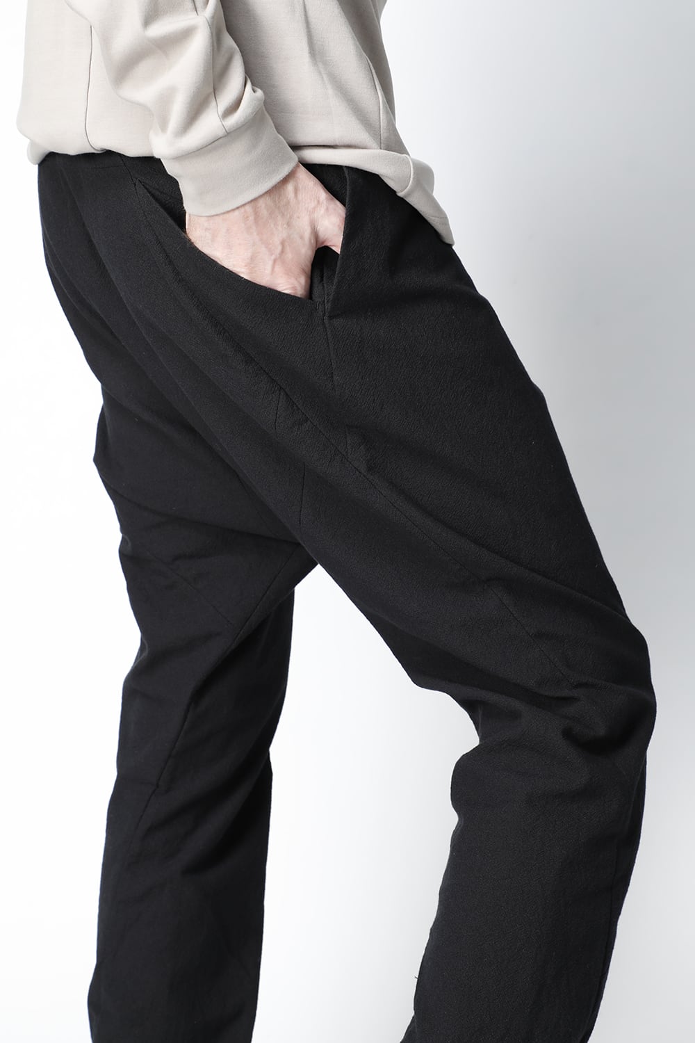 Drop crotch pants cotton / nylon