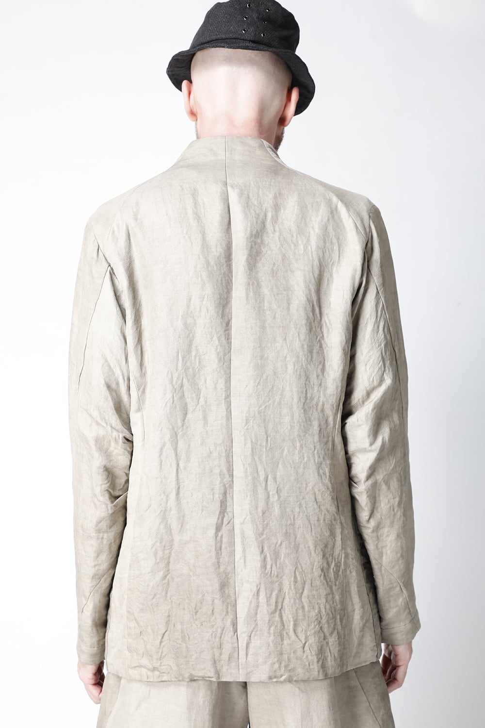 Jacket cotton/ ramie/ canapa cold dyed