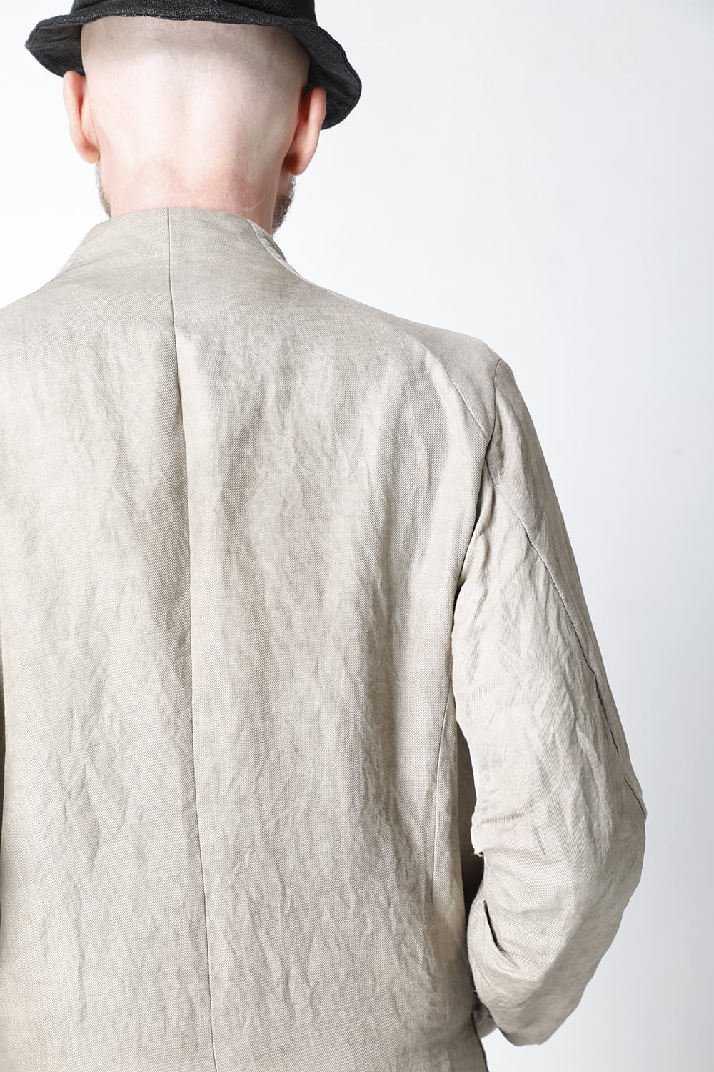 Jacket cotton/ ramie/ canapa cold dyed