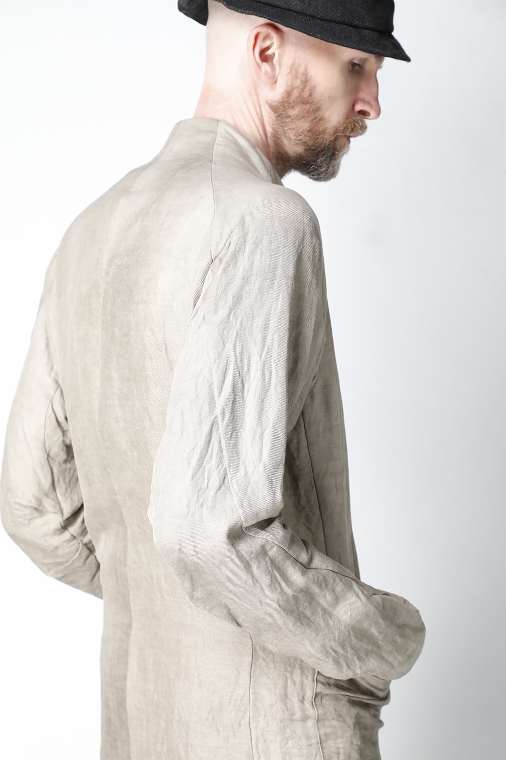 Jacket cotton/ ramie/ canapa cold dyed