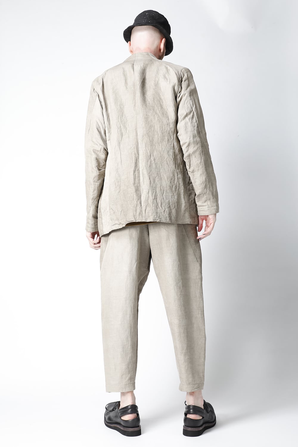 Jacket cotton/ ramie/ canapa cold dyed