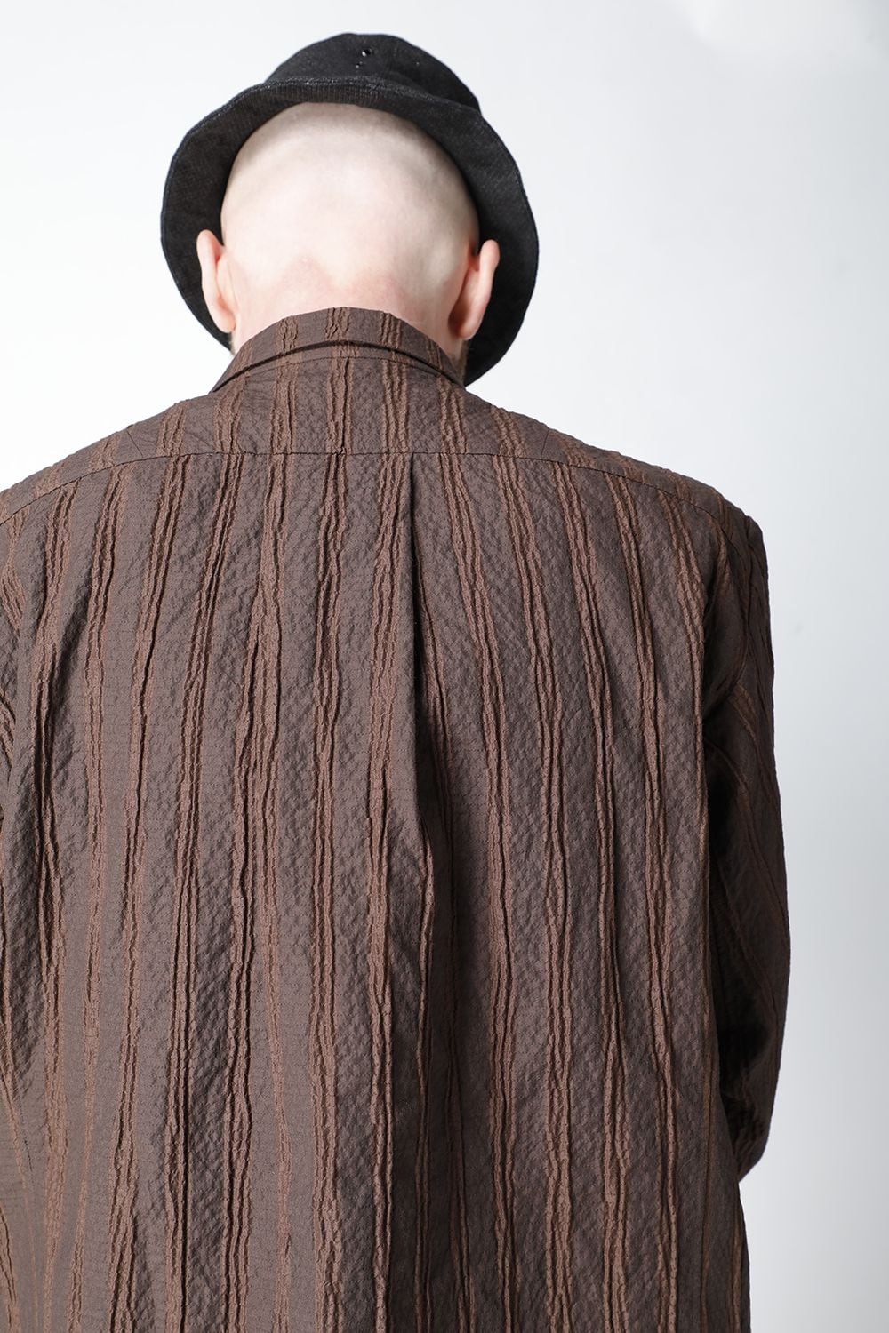 Shirt light weight stretch seersucker