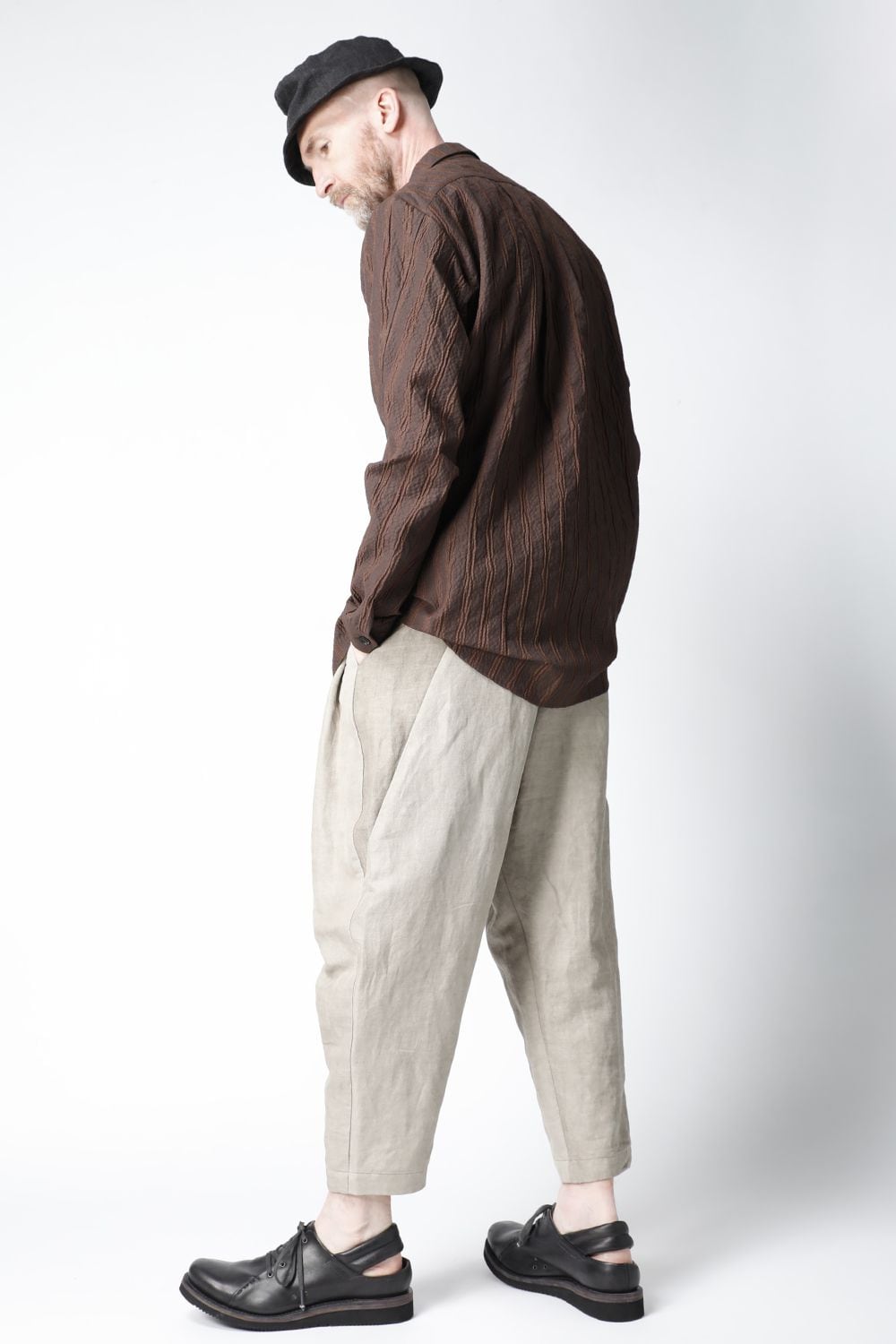 Shirt light weight stretch seersucker