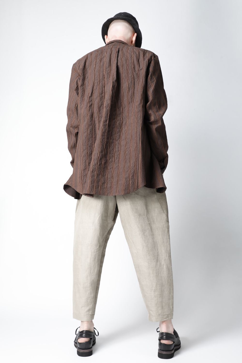 Shirt light weight stretch seersucker