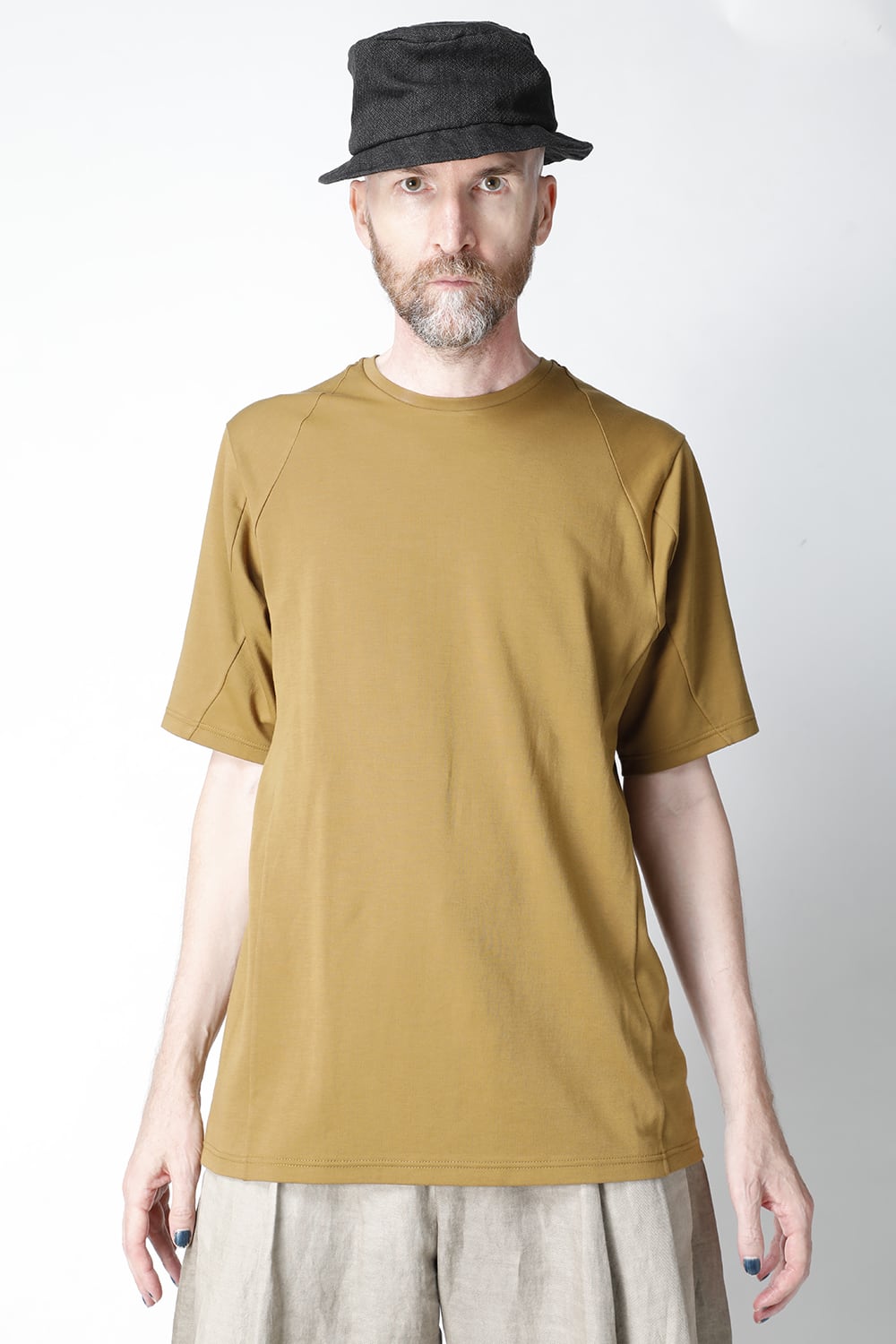 Short sleeve cotton jersey Dark Mustard