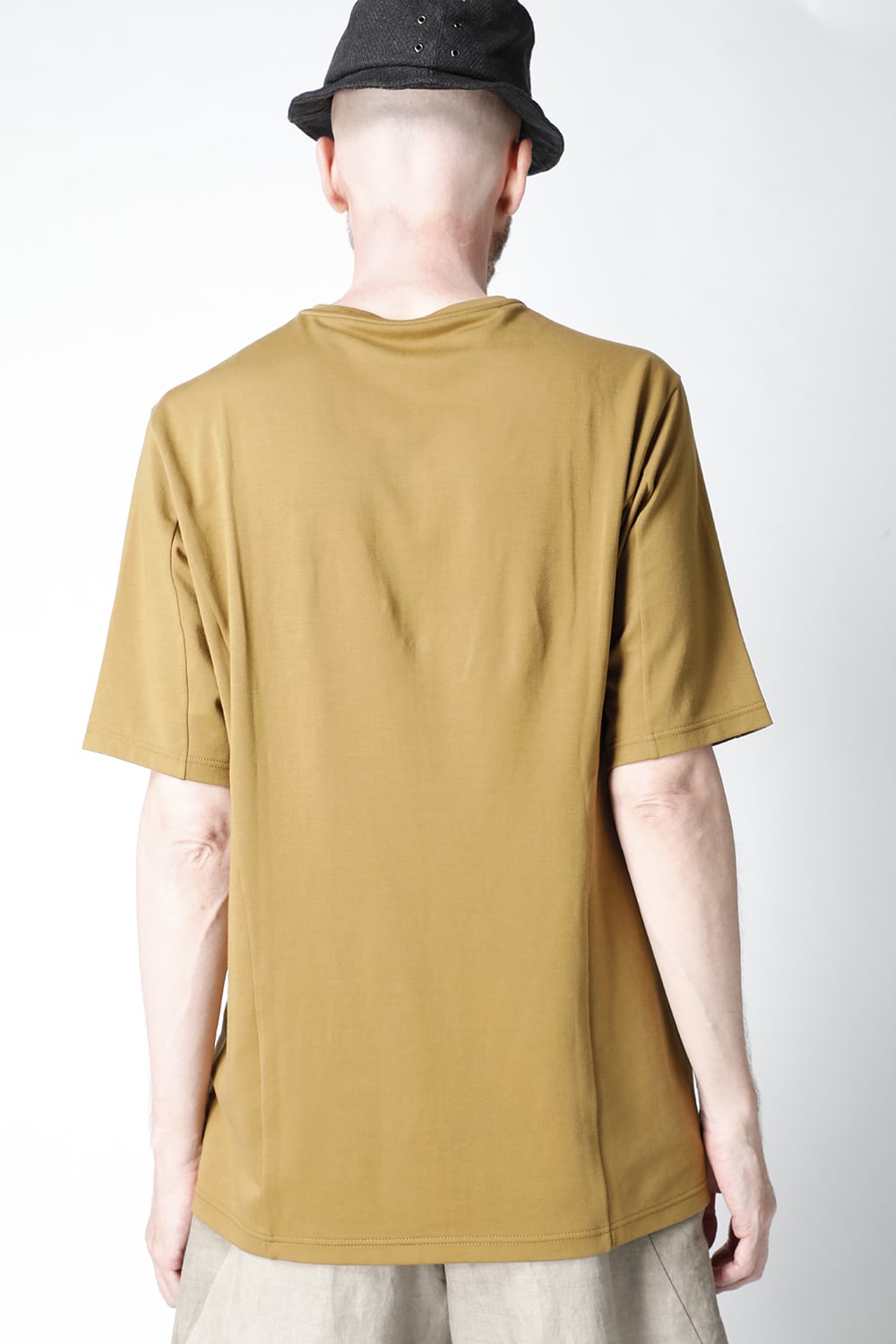 Short sleeve cotton jersey Dark Mustard