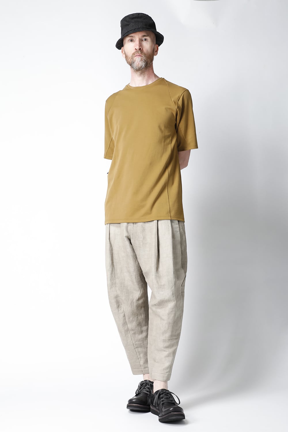 Short sleeve cotton jersey Dark Mustard