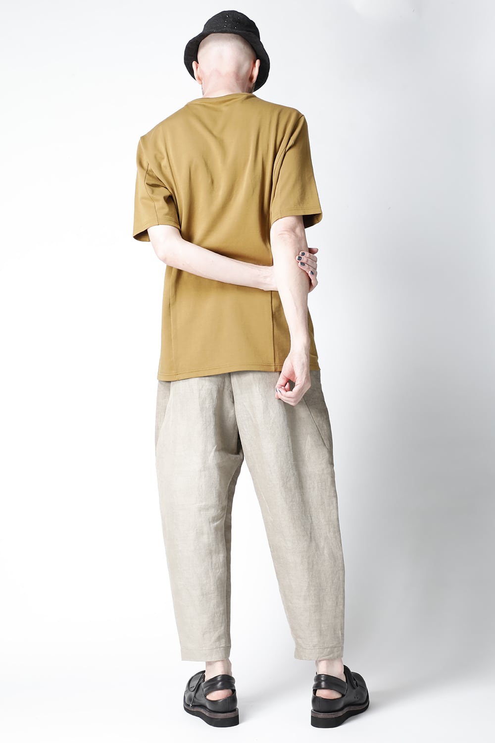 Short sleeve cotton jersey Dark Mustard