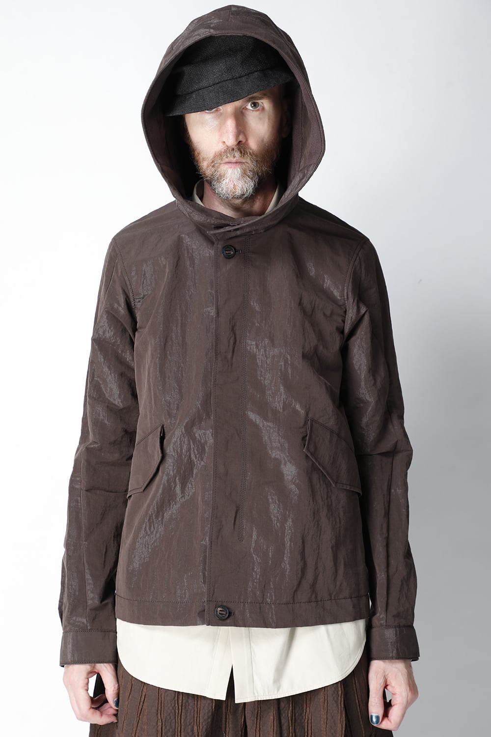 Hooded jacket lightweight highdensity Co/Pe