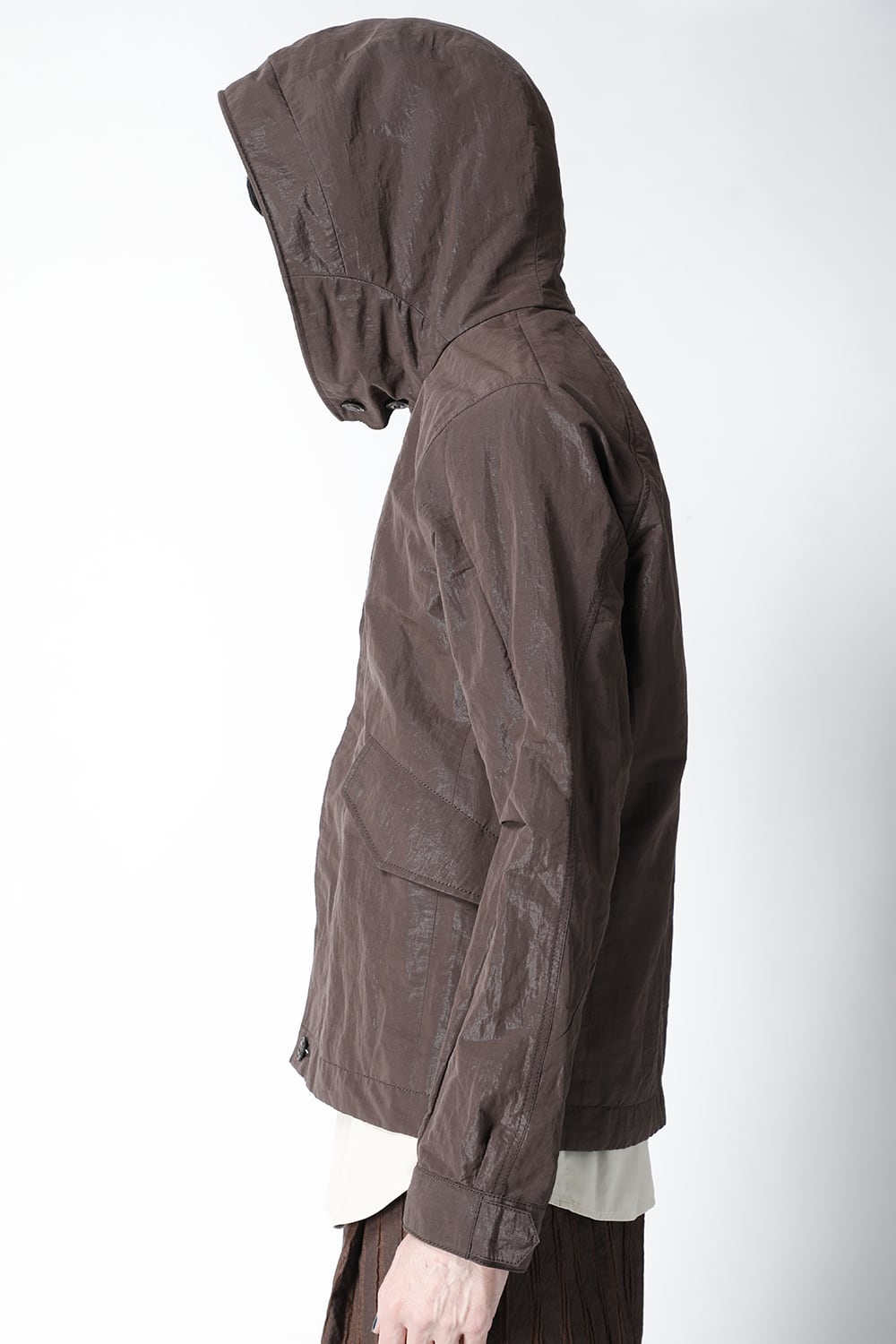 Hooded jacket lightweight highdensity Co/Pe