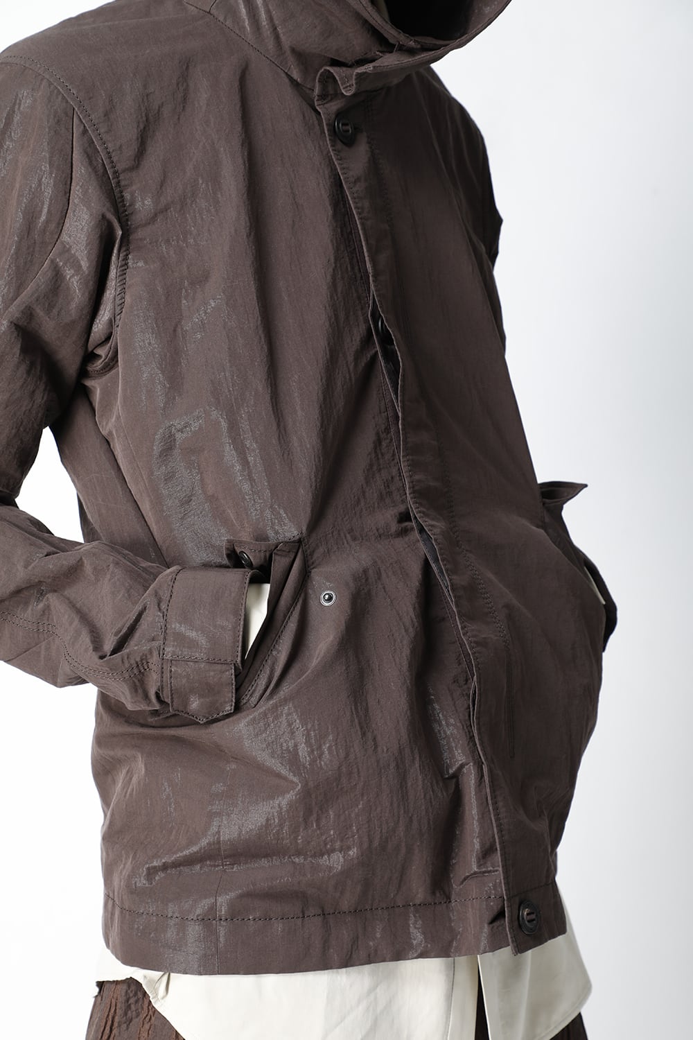 Hooded jacket lightweight highdensity Co/Pe