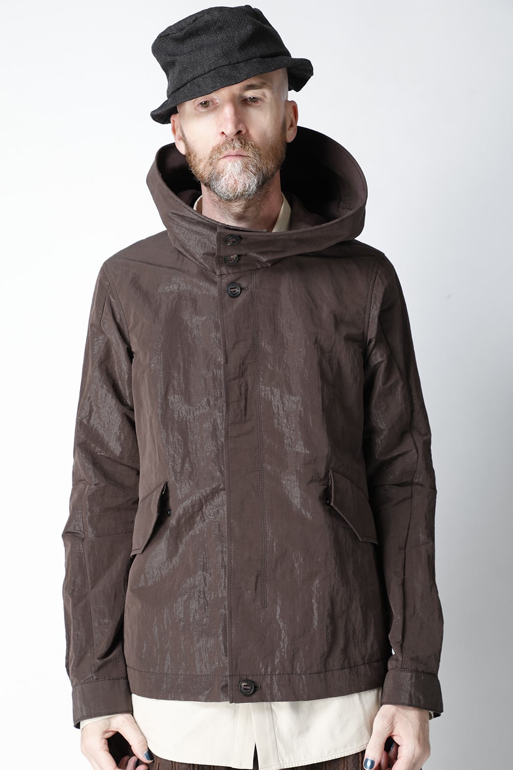 Hooded jacket lightweight highdensity Co/Pe