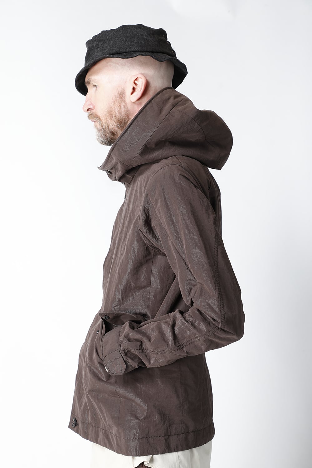 Hooded jacket lightweight highdensity Co/Pe