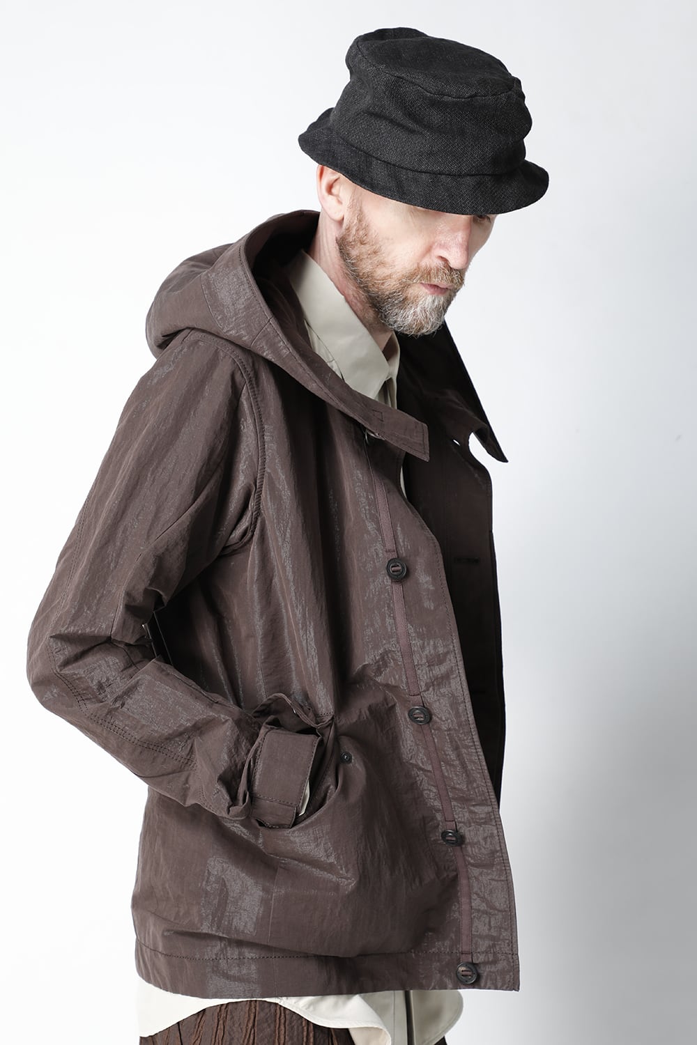 Hooded jacket lightweight highdensity Co/Pe