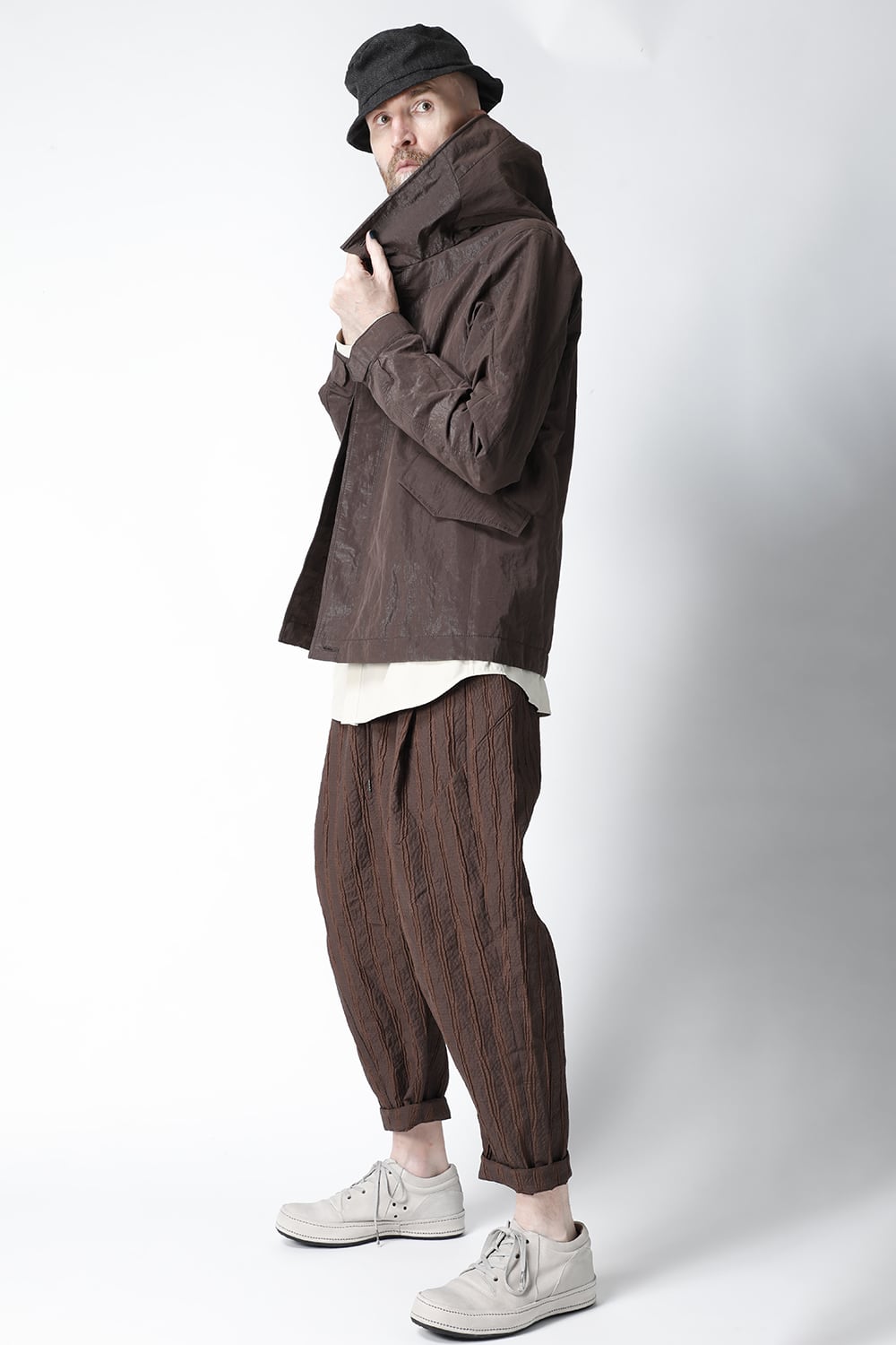 Hooded jacket lightweight highdensity Co/Pe