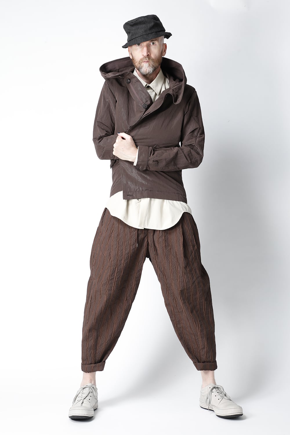 Hooded jacket lightweight highdensity Co/Pe