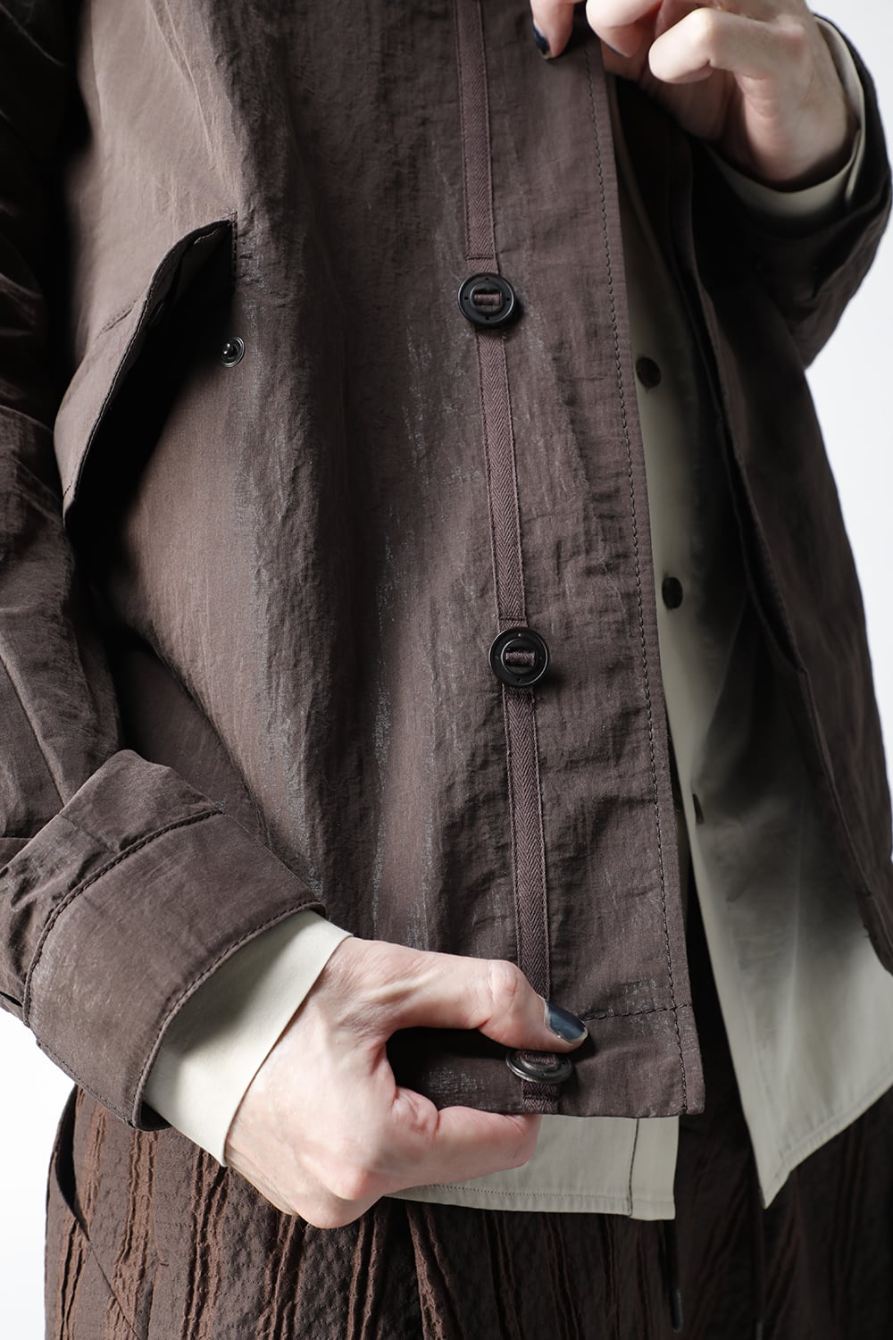 Hooded jacket lightweight highdensity Co/Pe