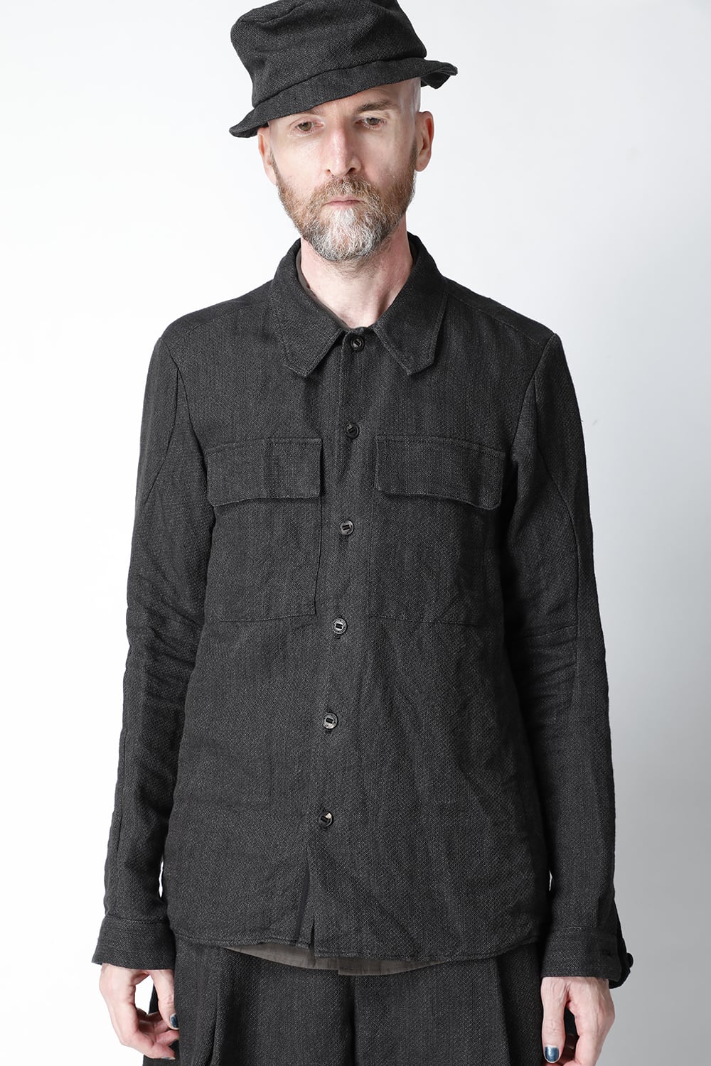 CPO shirt linen / washi (japanese paper)