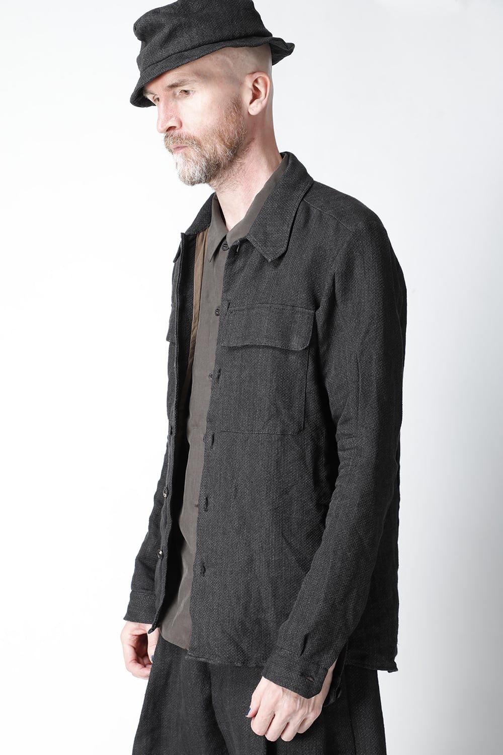 CPO shirt linen / washi (japanese paper)