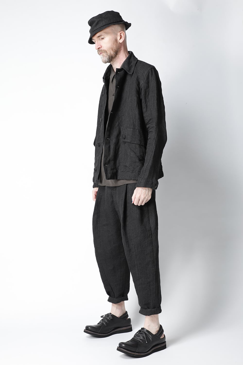 クロップド パンツ リネン / ワシ (japanese paper)