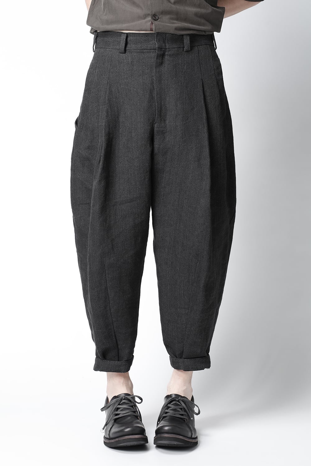 クロップド パンツ リネン / ワシ (japanese paper)