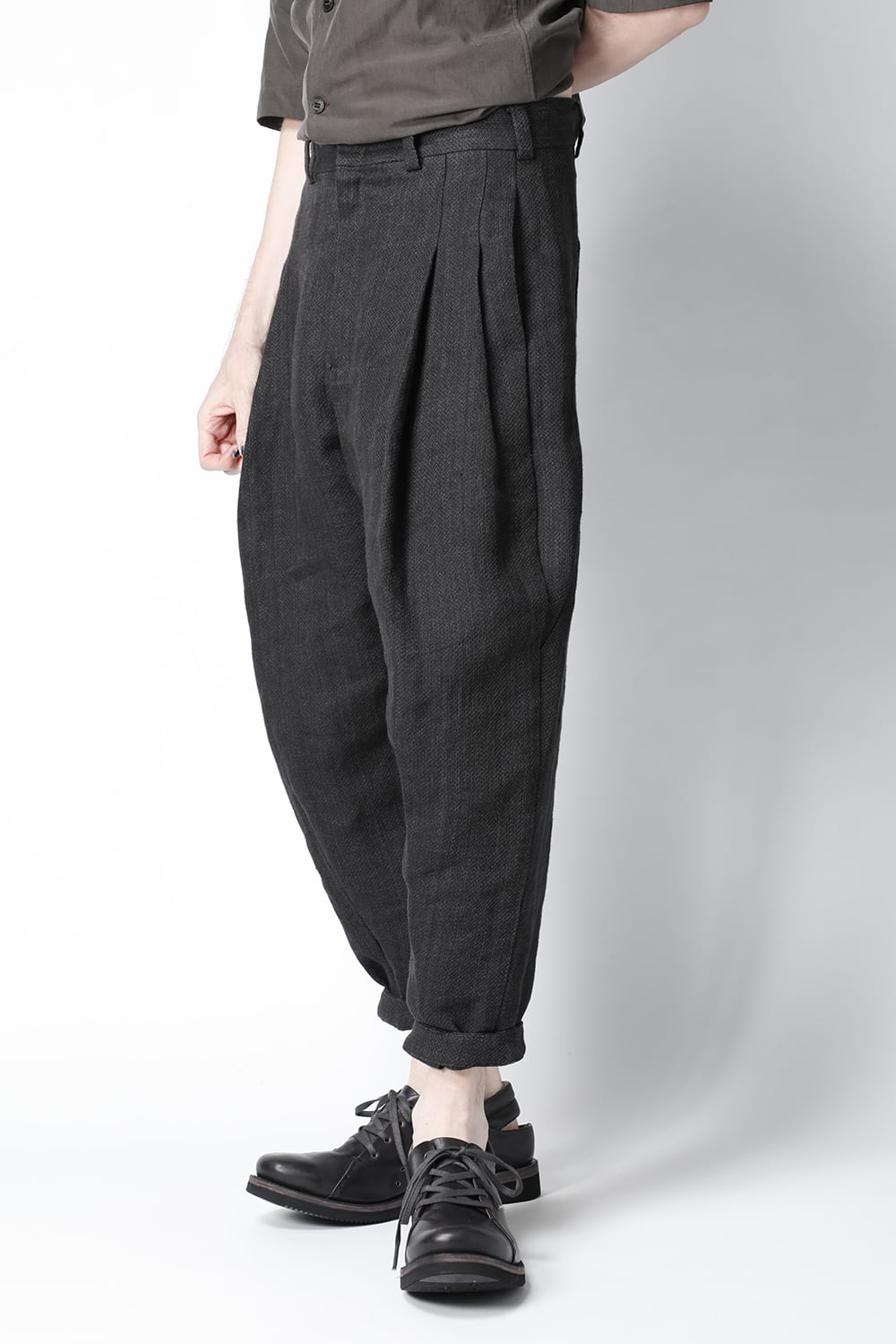 クロップド パンツ リネン / ワシ (japanese paper)