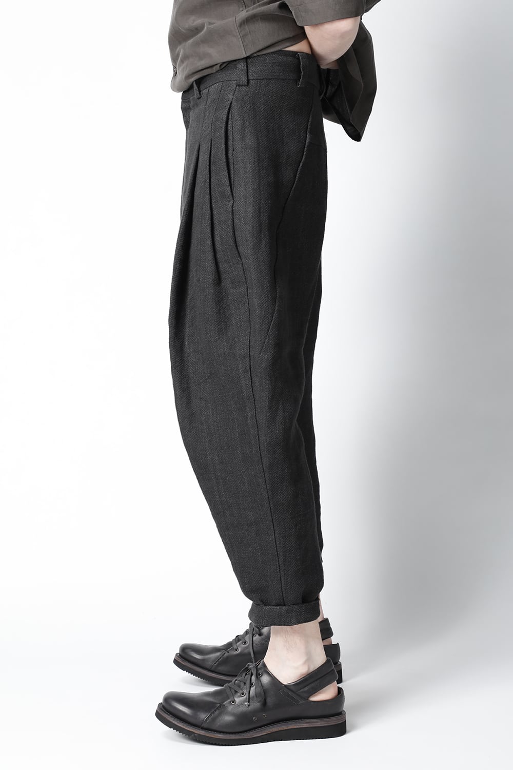 クロップド パンツ リネン / ワシ (japanese paper)