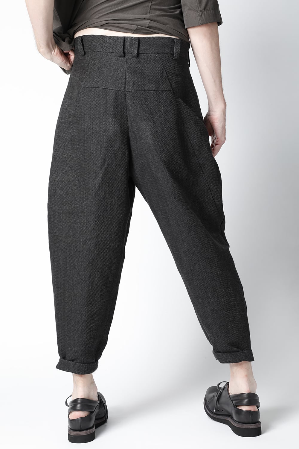 クロップド パンツ リネン / ワシ (japanese paper)