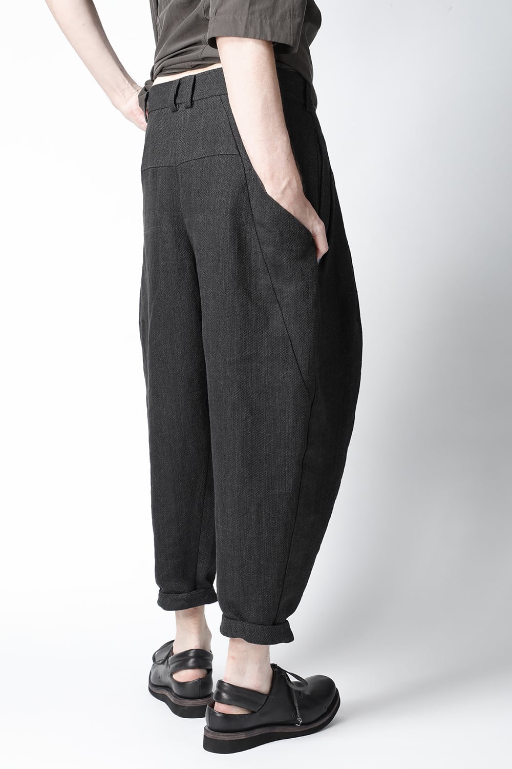 クロップド パンツ リネン / ワシ (japanese paper)