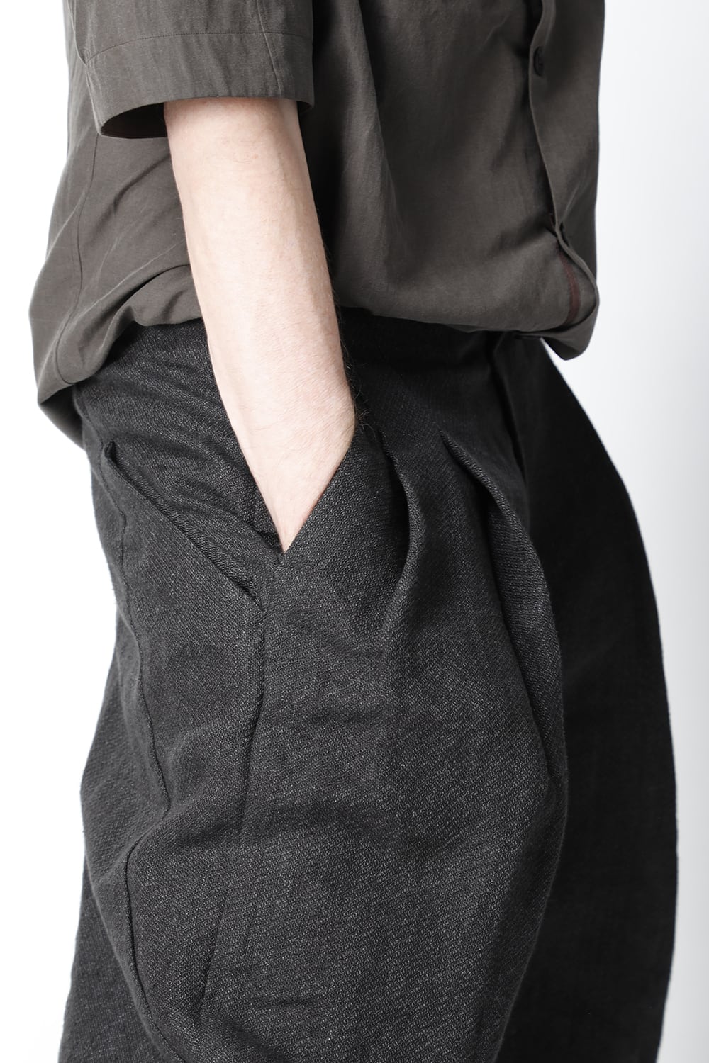 クロップド パンツ リネン / ワシ (japanese paper)