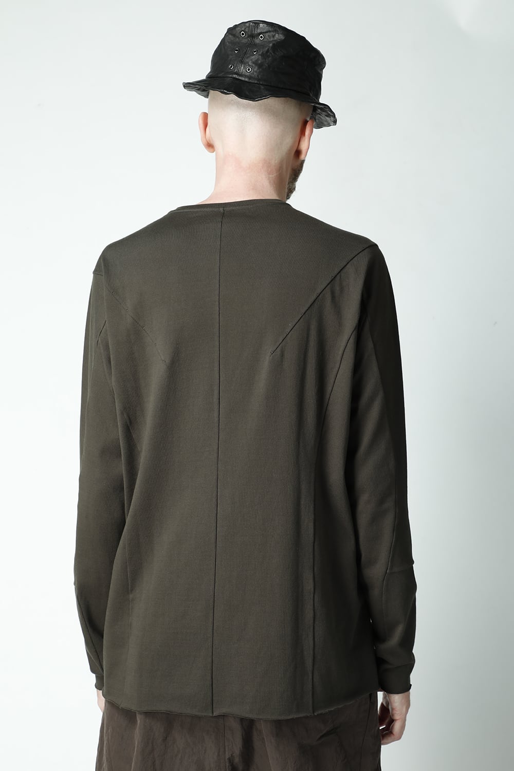 Long sleeve medium weight soft jersey Mud Khaki