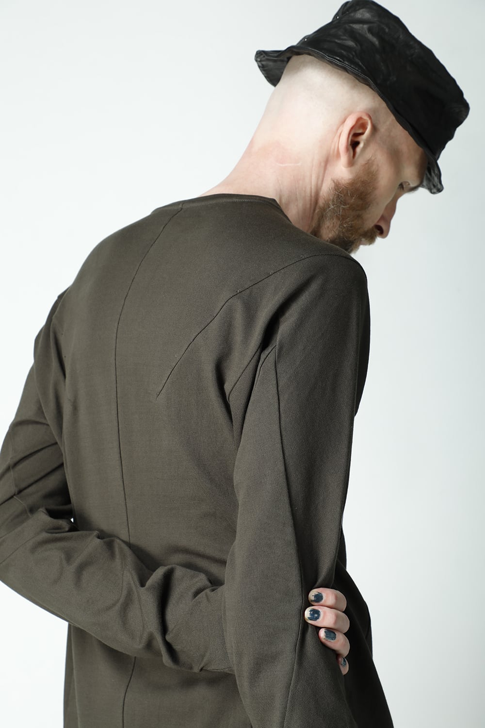 Long sleeve medium weight soft jersey Mud Khaki