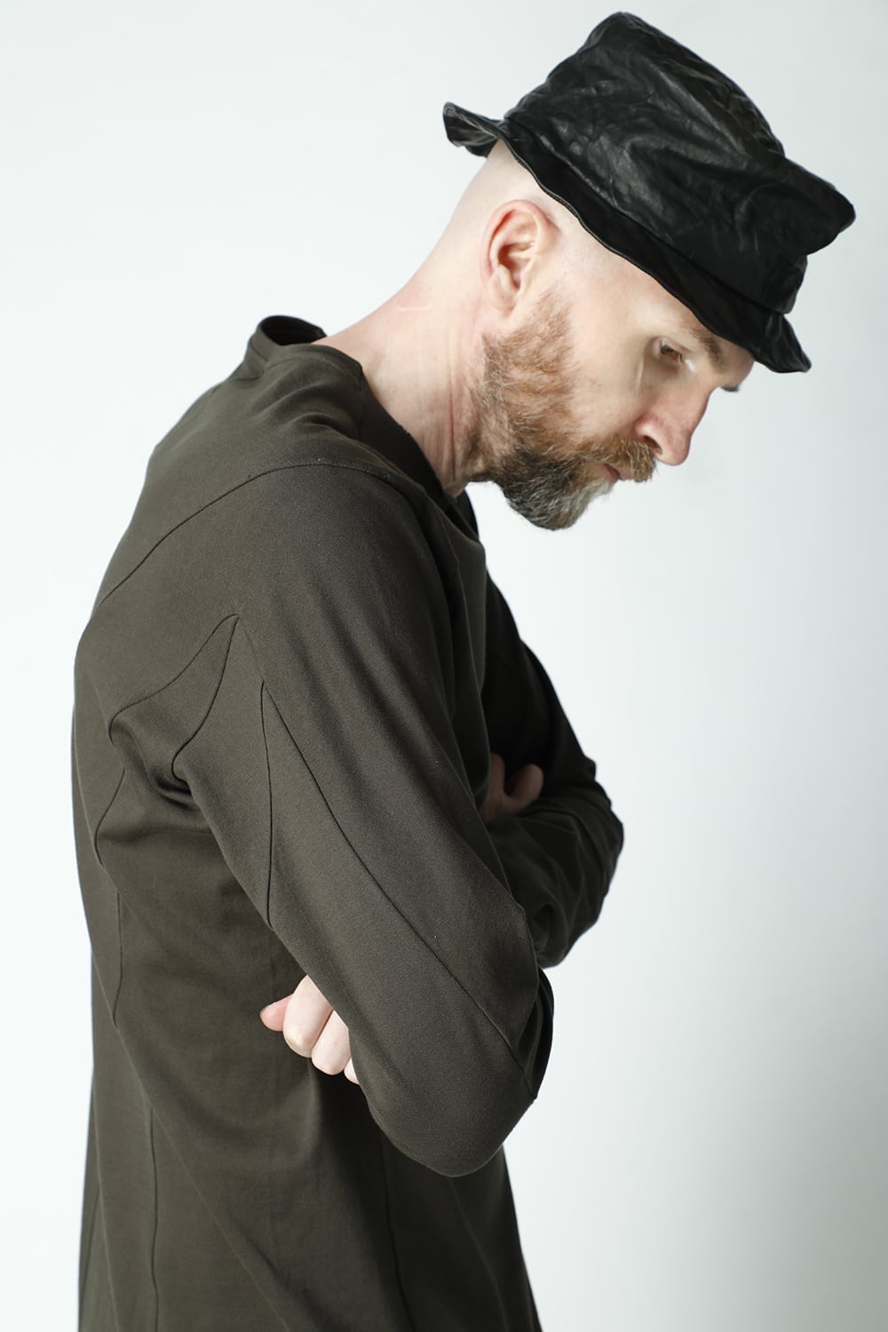 Long sleeve medium weight soft jersey Mud Khaki