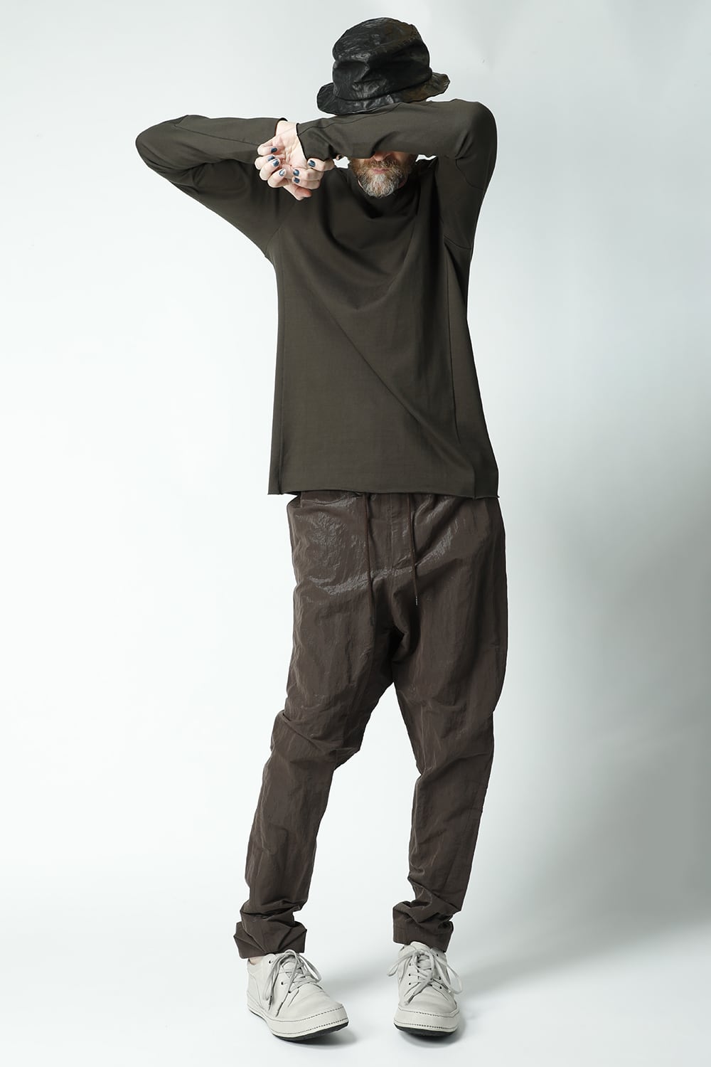 Long sleeve medium weight soft jersey Mud Khaki