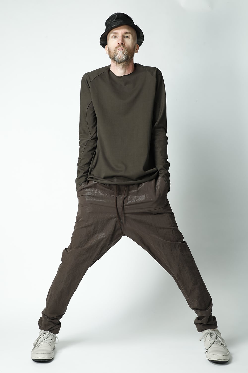 Long sleeve medium weight soft jersey Mud Khaki