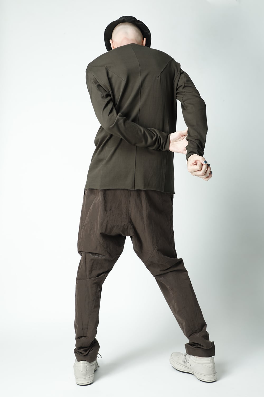 Long sleeve medium weight soft jersey Mud Khaki