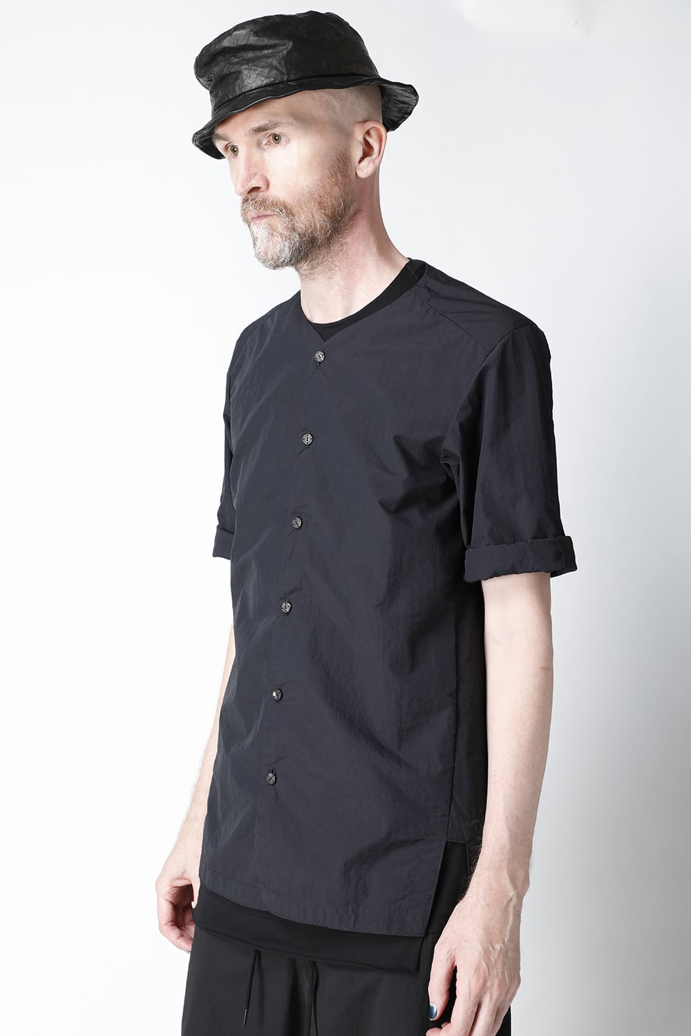 Short sleeve shirt shrink cotton nylon