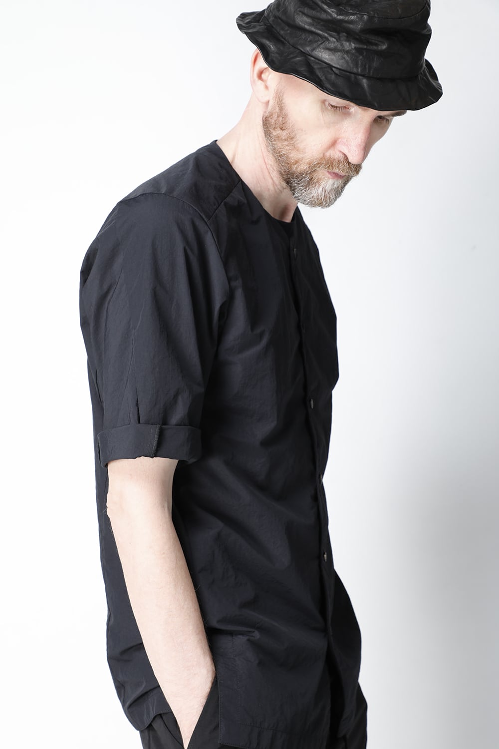 Short sleeve shirt shrink cotton nylon