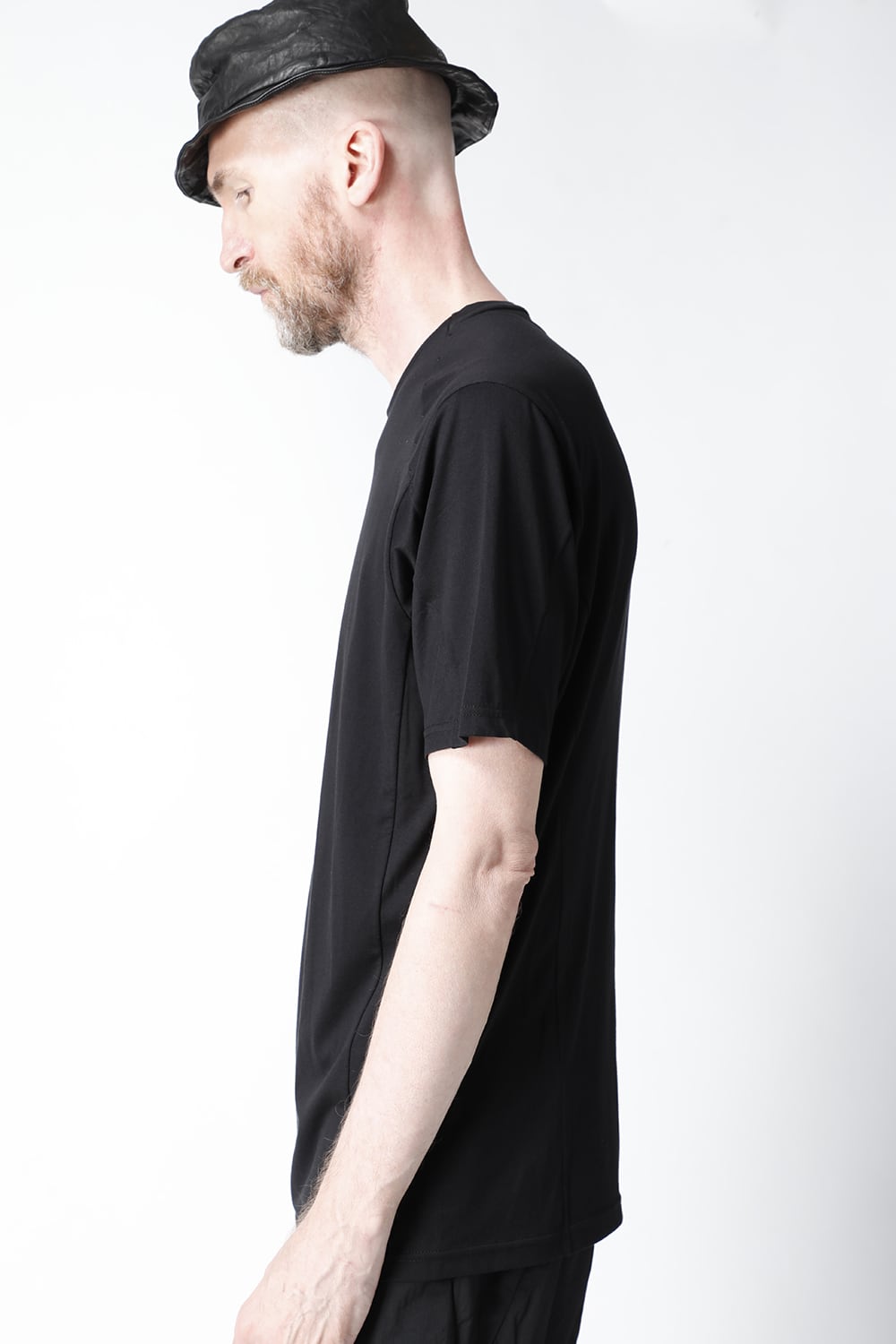 Short sleeve egyptian cotton jersey (SUVIN)  Black