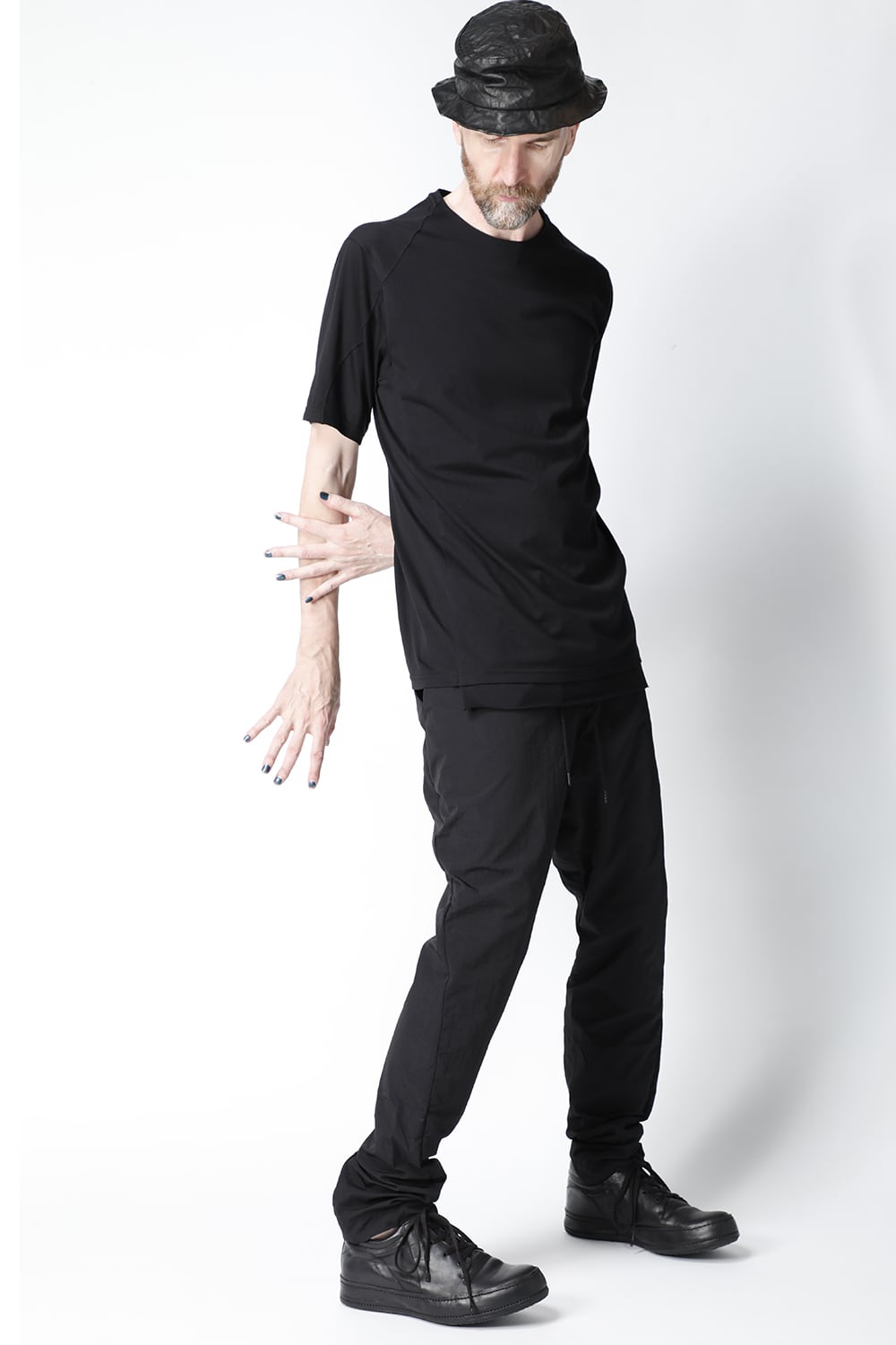 Short sleeve egyptian cotton jersey (SUVIN)  Black