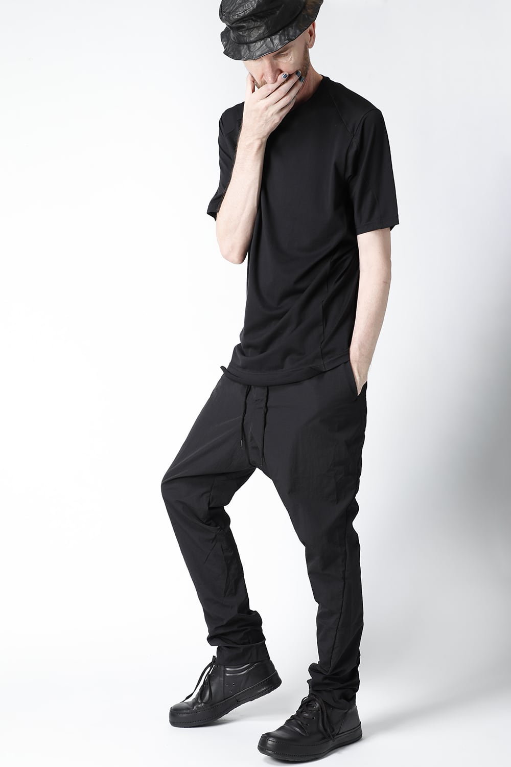 Short sleeve egyptian cotton jersey (SUVIN)  Black