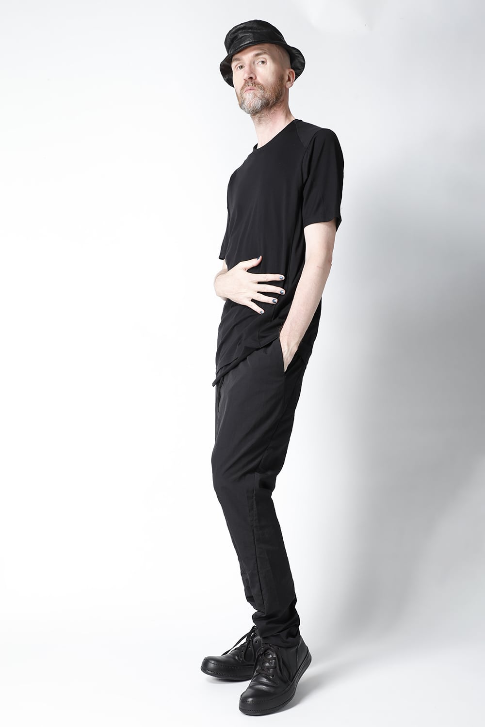 Short sleeve egyptian cotton jersey (SUVIN)  Black