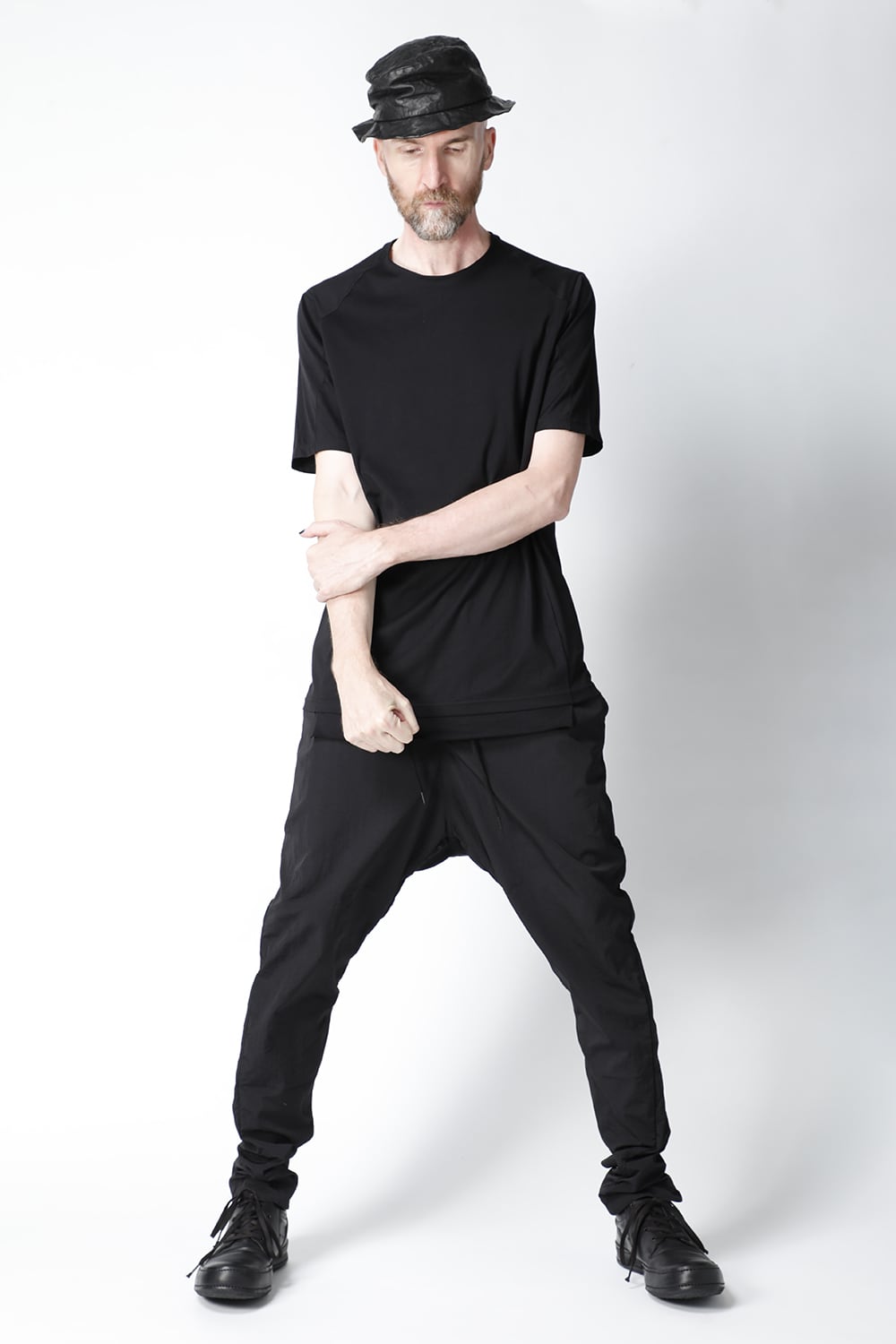 Short sleeve egyptian cotton jersey (SUVIN)  Black