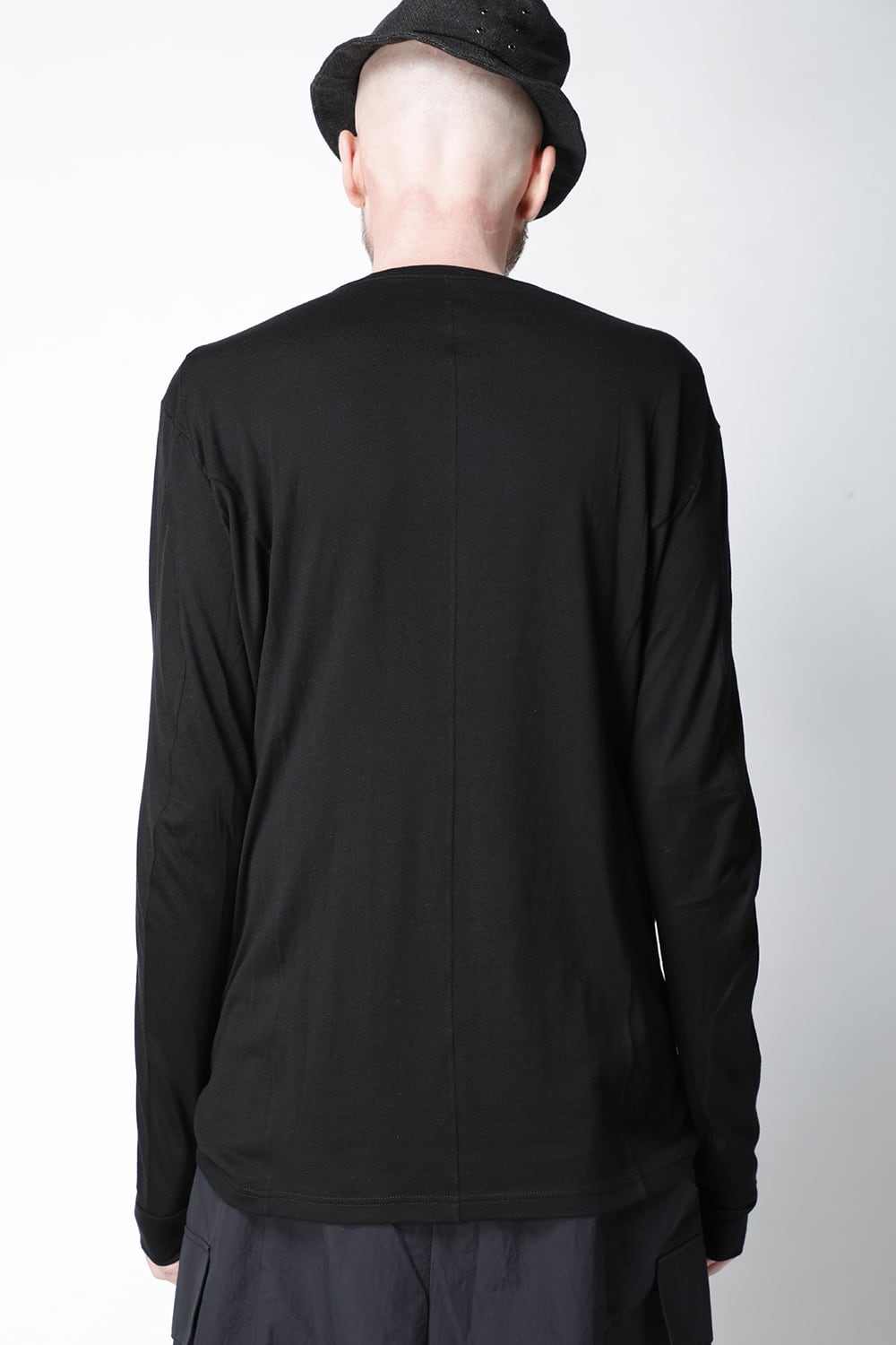 Long sleeve cotton / silk jersey Black